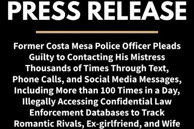 Ex-Officer Faces GPS Monitoring After Database Misuse for Stalking